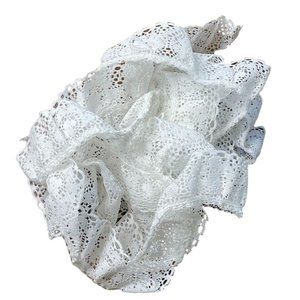 Vintage White Lace Trim Edging Sewing u  Junk Journaling Scrapbooking Embellishm